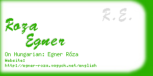 roza egner business card